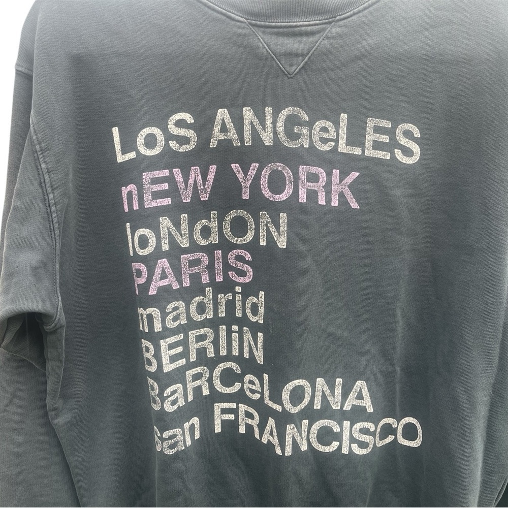 Anine Bing Anine Bing - City Love Sweatshirt in Charcoal, Streetwear, Grunge, S - Picture 9 of 13